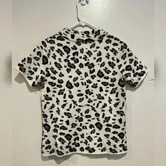 Anthropologie Field Flower Leopard Blouse NEW - Picture 1 of 6